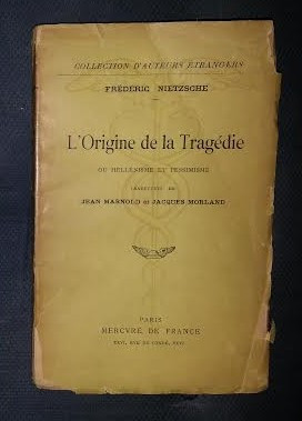 Fr. Nietzsche L&amp;#039;Origine de la Tragedie Mercure de Fr. 1931 foto