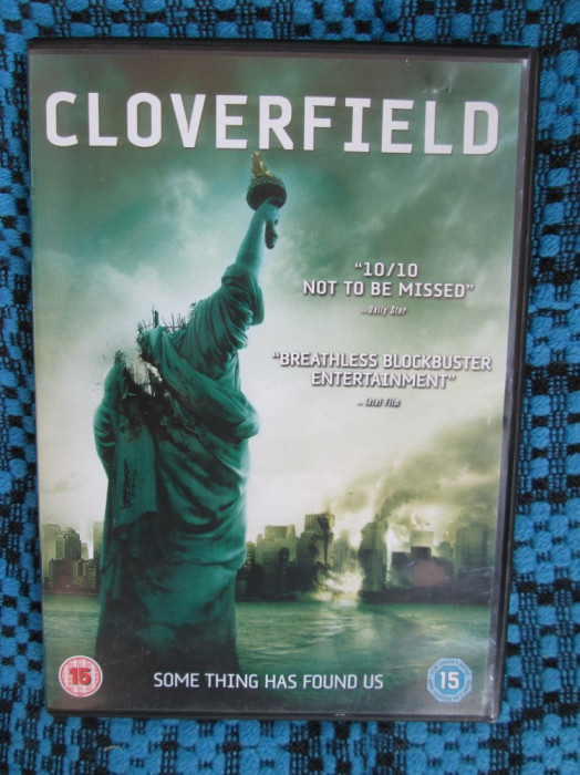 CLOVERFIELD - film DVD (original din ANGLIA, in stare impecabila!!!)