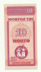 MONGOLIA 10 MONGO 1993 UNC [1] foto