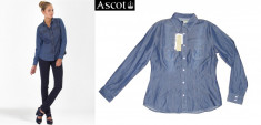 ASCOT Elizabeth Ascot. Camasa BLUG subtire femei &amp;quot;DENIM SHIRT&amp;quot;. Marime XXL (48 Italia) OUTLET. Produse NOI originale cu etichete, REDUSE! foto