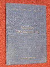 Tactica criminalistica - Constantin Aionitoaie foto