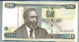 665 BANCNOTA - KENYA - 200 SHILINGI - anul 2006 -SERIA 7893443 -starea care se vede