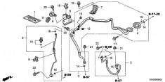 Conducte aer conditionat Honda Accord VIII motoare benzina (vezi schita) foto