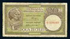 Romania 20 lei 1947 VF foto