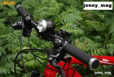Far Bicicleta si Lanterna Frontala PROFY cu LED CREE T6 (SUA) si Acumulator de 5000 mAh (Pachet Complet-1000 Lumeni) foto