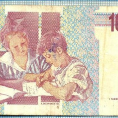 826 BANCNOTA - ITALIA - 1000 LIRE - anul 1990 -SERIA 484391 -starea care se vede