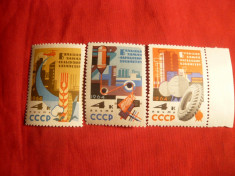 Serie Chimia in slujba Economiei Nationale 1964 URSS , 3 val. foto