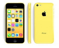 iPHONE 5C YELLOW 16GB NEVERLOCK 0 MINUTE TRIMIT CU VERIFICARE COLET foto