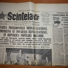 ziarul scanteia 21 aprilie 1979 ( vizita lui ceausescu in mozambic )