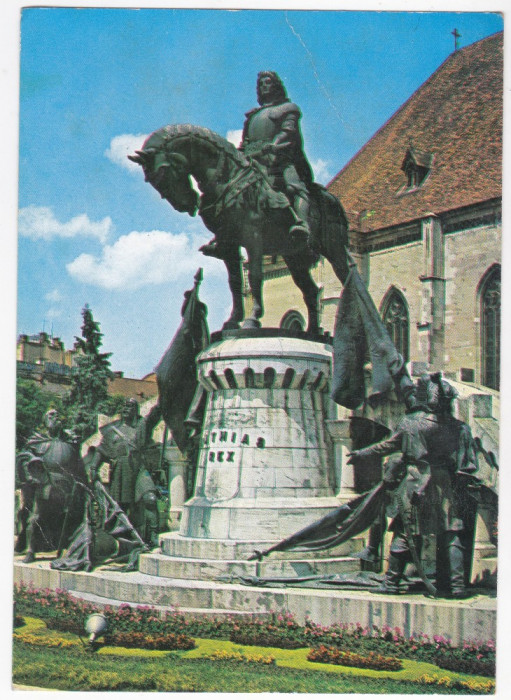C.P. Cluj - Statuia lui Matei Corvin circulata