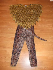 costum de carnaval serbare leopard pentru copii fete de 11-12 ani foto