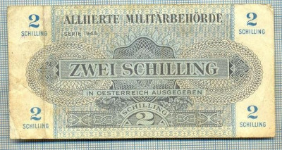 864 BANCNOTA - AUSTRIA(OCUPATIA MILITARA GERMANA )- 2 SCHILLING - anul 1944 -SERIA FARA -starea care se vede foto