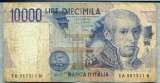 797 BANCNOTA - ITALIA - 10 000 LIRE - anul 1984 -SERIA 967311(CIAMPI -STEVANI) -starea care se vede