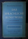 W Kayser Das sprachliche Kunstwerk Francke 1968 cartonata cu supracoperta, Alta editura