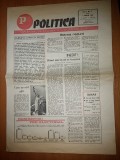 ziarul politica 1 martie 1990 ( anul 1, nr. 2 al ziarului )