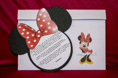 Invitatie botez Minnie Mouse foto