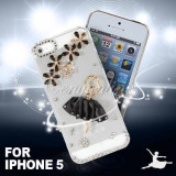 Husa plastic iphone 5 + folie protectie ecran, iPhone 5/5S/SE, Apple