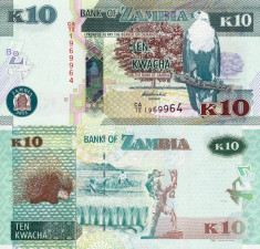 ZAMBIA 10 kwacha 2012 UNC!!! foto