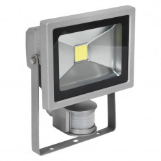 Proiector cu LED 20W si senzor de prezenta , de exterior, IP65 20W ALB RECE , alimentare 220v foto