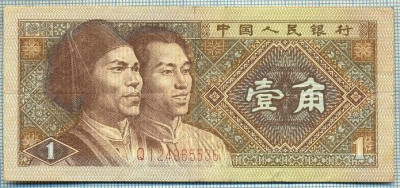 919 BANCNOTA - CHINA - 1JIAO - anul 1980 -SERIA 124965536 -starea care se vede foto