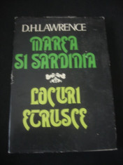 D. H. LAWRENCE - MAREA SI SARDINIA * LOCURI ETRUSCE {1982} foto