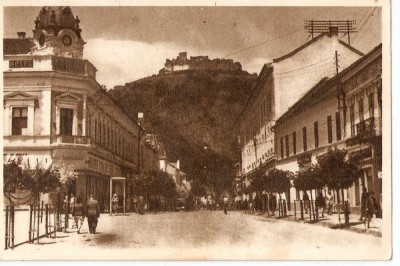 AMP3752 Deva, strada Karl Marx, cladiri, RPR, Libraria Noastra foto