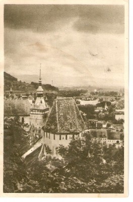 AMP3758 Sighisoara, cetate, turnul cu ceas foto