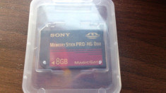 Card Sony Memory stick pro duo 8GB foto