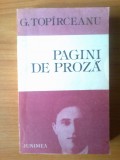 E0 G. Toparceanu - Pagini de proza, 1985, Alta editura