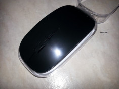 MOUSE WIRELESS Slim design Apple Negru FARA FIR ultra subtire - optic laser usb foto