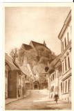 AMP3757 Sighisoara, cetate, strada Scarii, scara acoperita, RPR, Libraria Noastra