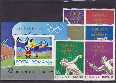 Romania,olimpiada Munchen ,Nr lista 797,798. foto