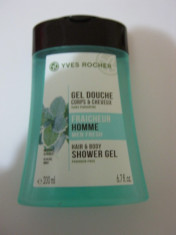 GEL DUS YVES ROCHER FRESH VETIVER-BARBAT 200 ML -PRODUS ORIGINAL-SUPER PRET!!! foto