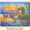 Mic port (5) - tablou in cutit - 60x50cm, LIVRARE GRATUITA 24-48h