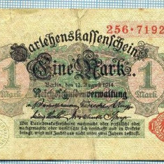 969 BANCNOTA - GERMANIA - 1 MARK - anul 1914 -SERIA 719231 -starea care se vede