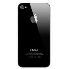 Geam SPATE Sticla (nu plastic) pentru * IPHONE 4 , 4 S * CULOAREA NEAGRA /NEGRU + MONTAJ foto