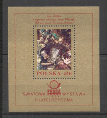 Polonia.1978 Expozitia filatelica PRAGA:Pictura-Bl. RN.804 foto