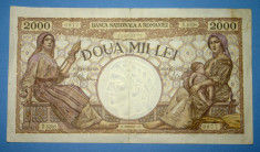 Bancnota 2000 lei - Doua Mii Lei - 18 noiembrie 1941 - de Colectie foto