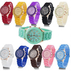 Ceas Geneva Noi Quartz Elegant,Sport Un ceas de Dama Exceptional!Poze reale ,8culori diferite pentru alegere!Un cadou perfect!CEL MAI MIC PRET!!! foto