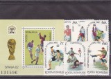 Romania,CM fotball ,Espana 82,Nr lista 1046,1047., Nestampilat