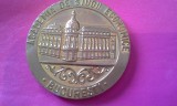 FACULTATEA DE COMERT BUCURESTI 1980 BRONZ IMENSA SUPERBA