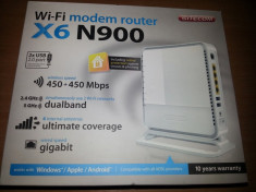 Wi-Fi Dualband Modem / Router Sitecom X6 N900 WLM 6600 , 900 mbps foto
