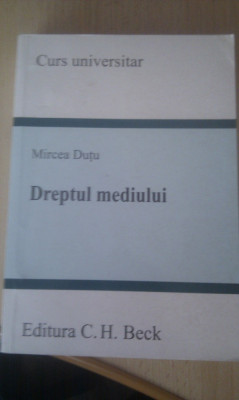 Curs Dreptul Mediului Mircea Duta foto