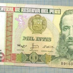 1023 BANCNOTA - PERU - 1000 INTIS - anul 1988 -SERIA 9160972 -starea care se vede