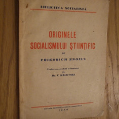 ORIGINILE SOCIALISMULUI STIINTIFIC - Friedrich Engels - Editura P.S.D. 1944, 59p