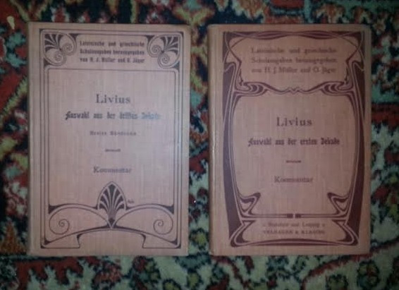titus Livius Auswahl aus der ersten und dritten Dekade 2 volume cartonate