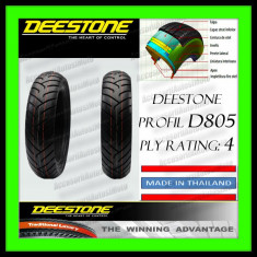 ANVELOPA CAUCIUC 120/90-10 120x90x10 120-90-10 DEESTONE D805 PLY Rating: 4 Tubeless Calitate Exceptionala MADE IN THAILAND Moto Scuter foto