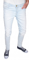 BLUGI CONICI &amp;quot;ZARA&amp;quot; TRF CORE DENIM - SKINNY / SLIM - ( MARIME: 30 ) - Talie = 82 CM / Lungime = 105 CM foto