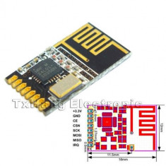 Mini NRF24L01+ SMD 1.27MM wireless transceiver module Small Size (FS00279) foto