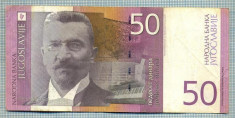 1058 BANCNOTA - YUGOSLAVIA - 50 DINARA - anul 2000 -SERIA 0947542 -starea care se vede foto